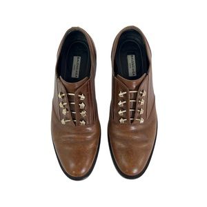BALENCIAGA Brown Leather Derbies
